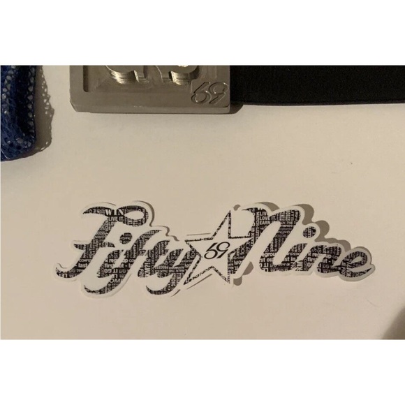 Custom 59 Genuine Leather Golf Belt w/ GNS Initials & Bag & Sticker - Picture 2 of 9